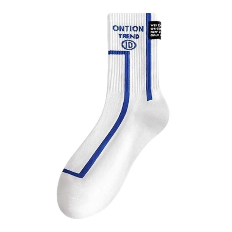 Men's Autumn and Winter Style Pure Cotton Personality Deodorant Youth Students Sports Basketball Tube Socks