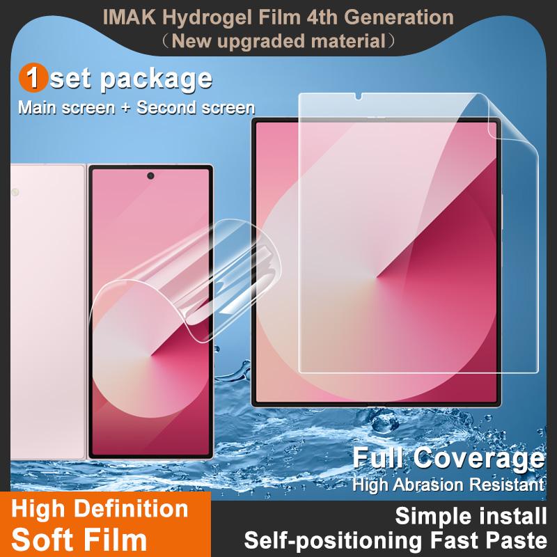 For Samsung Galaxy Z Fold 7 5G Glass IMAK Hydrogel Film 4th Generation Full Coverage Screen Protector
