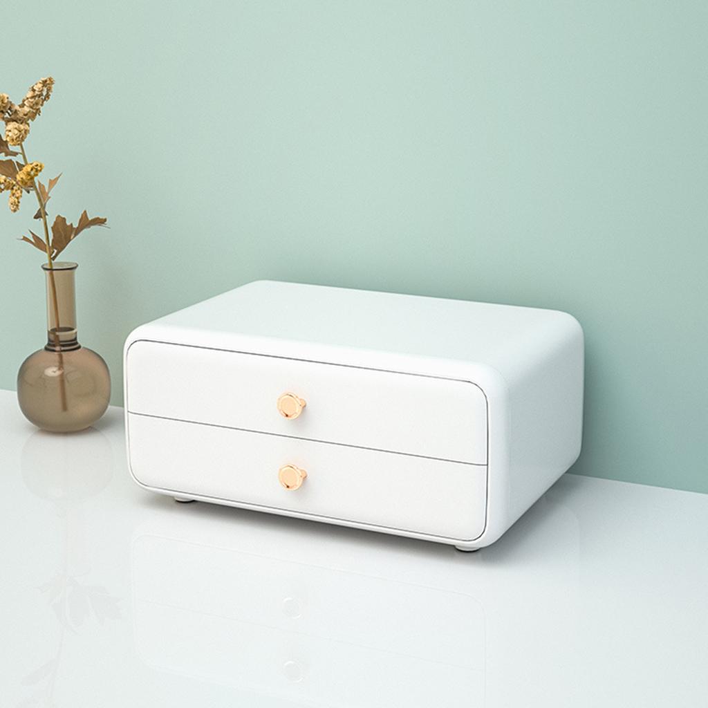 Cutie de Depozitare Cosmetice de Birou Tip Sertar Organizator Machiaj Rezistent la Praf Bijuterii Ruj Îngrijire Piele