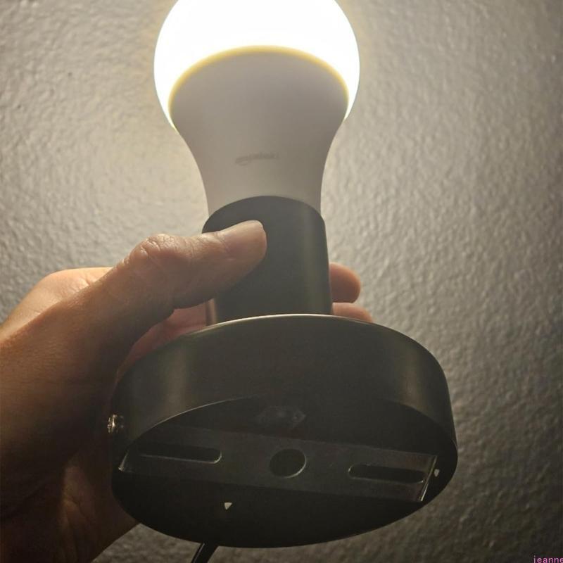 Standard E27 Table Lamp Holder with 1.8m Line Pendant Bulb Socket Replacement Metal Desktop Lamp Base Holder Enduring