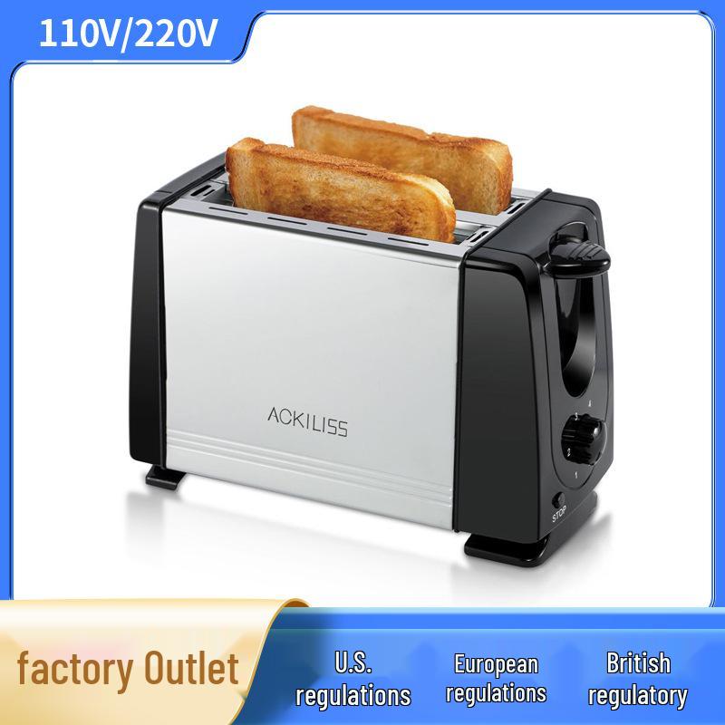 European & British Standard Multi-Functional Toaster: Dual-Layer Bread Maker, Breakfast Machine, Oven, and Sandwich Maker European Standard