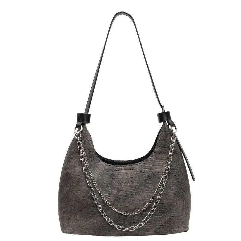 Retro Trendy Unterarm-Crossbody-Taschen mit großer Kapazität für Damen, modische vielseitige Knödel-Brötchen-Premium-Pendler-Schultertaschen