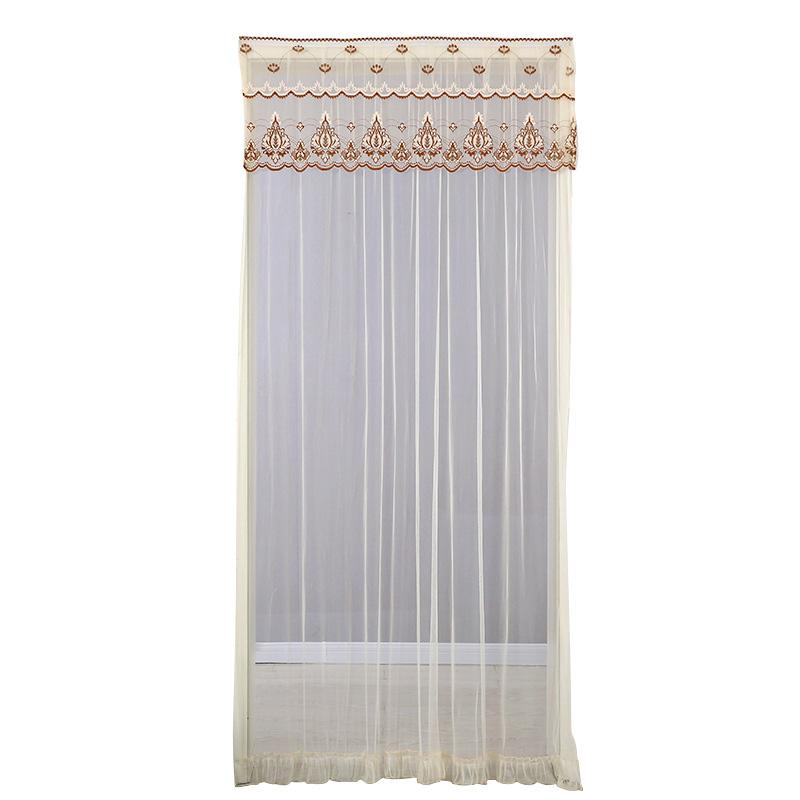 

1 шт., кружевная отделка, дверная сетка, защита от комаров, кружевная дверная занавеска, дверные сетки, летние летние насекомые для спальни бежевый