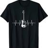Cool Bass Guitar Heartbeat Design For Bass Player Men Women T-Shirt