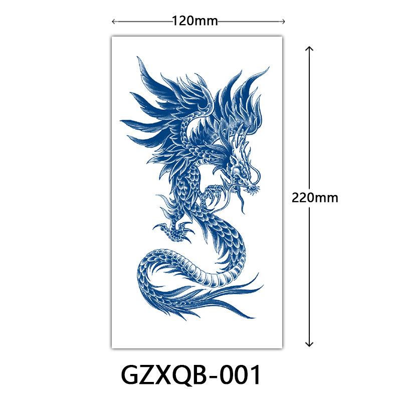 Herbal Half Arm Tattoo Stickers, Big Arm Juice Semi-Permanent Tattoo Stickers, Sweatproof Tattoo