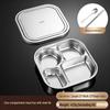 RuHan 316 Stainless Steel 4-Compartment Lunch Box with Lid