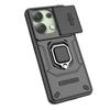 For Redmi Note 13 4G Case Slide Lens Ring Stand Armor Phone Case For Xiaomi Redmi Note13 Note 13 4g Anti-fall Protect Back Cover