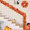 175cm Long Simulated Maple Leaf Halloween Themed Home Garden Venue Layout Rattan Party Decoration