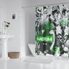 Anime Bathroom Shower Curtain With Hooks, Decorative Bathroom Curtains And Accessories Anime Curtain Decor