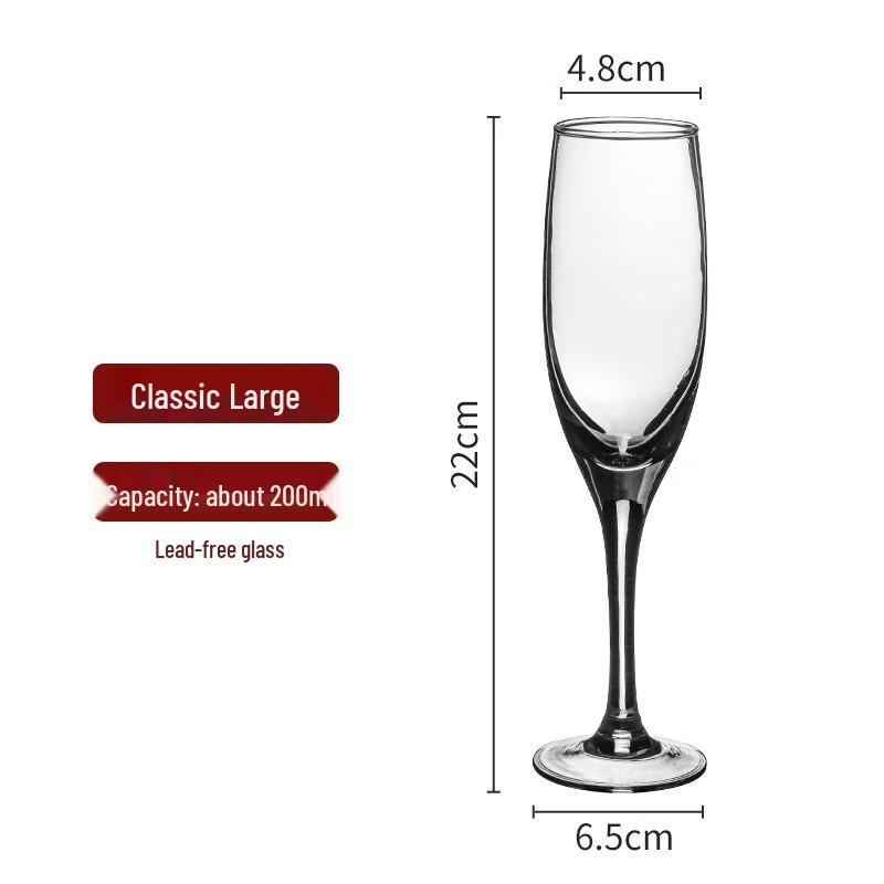 European Style Stemmed Glass Champagne Flute