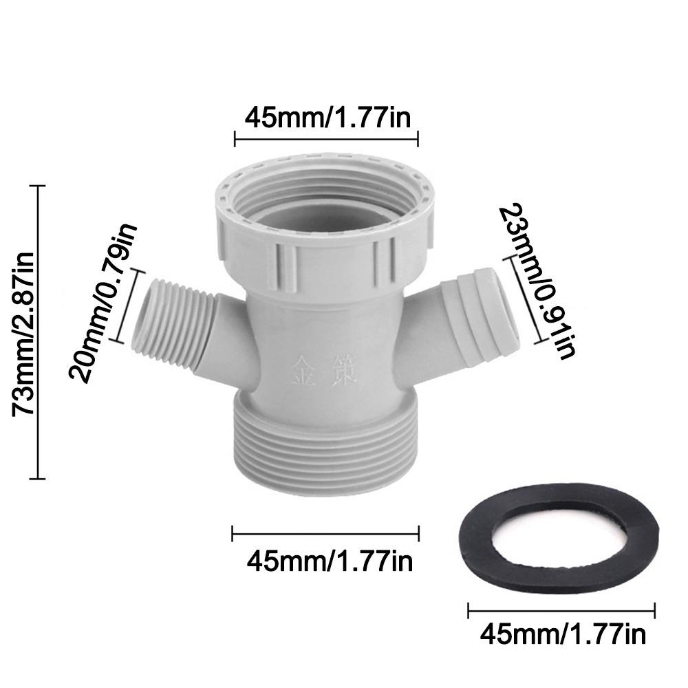 Anti Leak Kitchen Sink Drain Connector Threaded Nut Corrosion Resistant Basin Pipe Fitting Sealing Gasket Waste Pipe Adapter