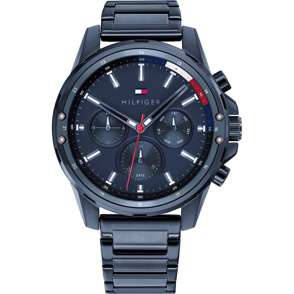 Tommy Hilfiger Mason Blue Metal Men s Quartz Watch 1791789 синий