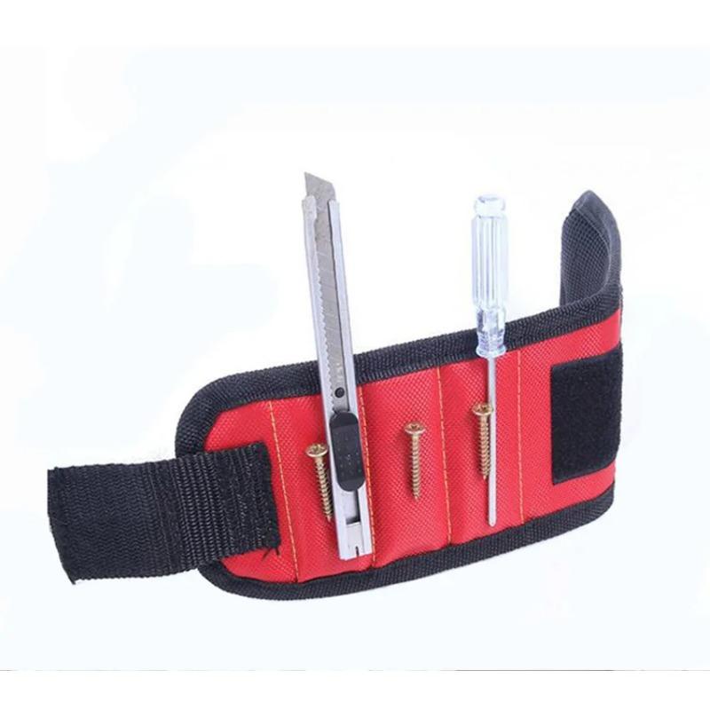 Magnetic Wristband for Holding Screws,Nails,Drilling Bits,Wrist Tool Holder Belts with Strong Magnets,five Rows of Ten Magnets