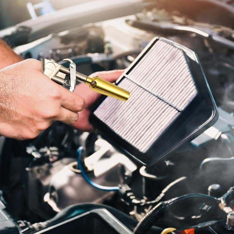 Industrial Air Blow Guns with Adjustable Nozzle Extension Pneumatic Air Compressor Accessory Tool Dust Blower