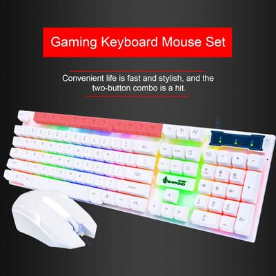 Teclado mecánico, teclado ergonómico retroiluminado colorido, juegos combinados de ratón para juegos, Accesorios de ordenador suspendidos