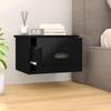 VidaXL Wall-mounted Bedside Table Black 41.5x36x28 Cm 816378