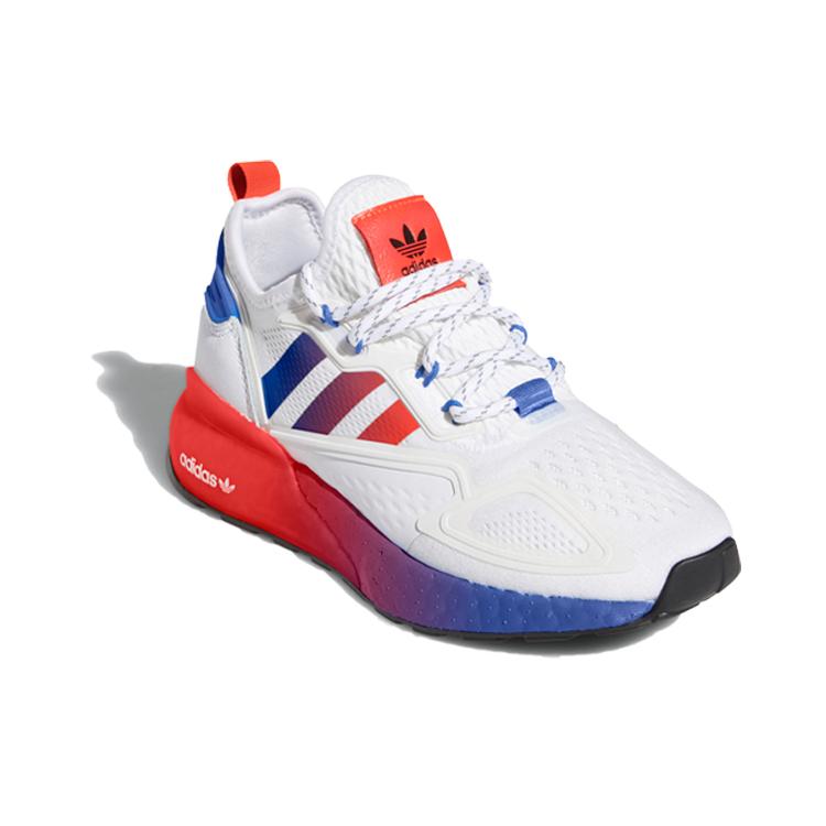 adidas ZX 2K Boost White Solar Red Blue GS FX9519