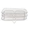 3PCS Fryer Rack Set 304 Stainless Steel Stackable Multi Layer Rectangular Dishwasher Safe Fryer