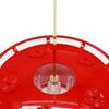 Hanging Hummingbird Feeder Garden Bird Feeder with 5 Feeding Ports Removable Lid Hummingbird Feeder for Patio Backyard