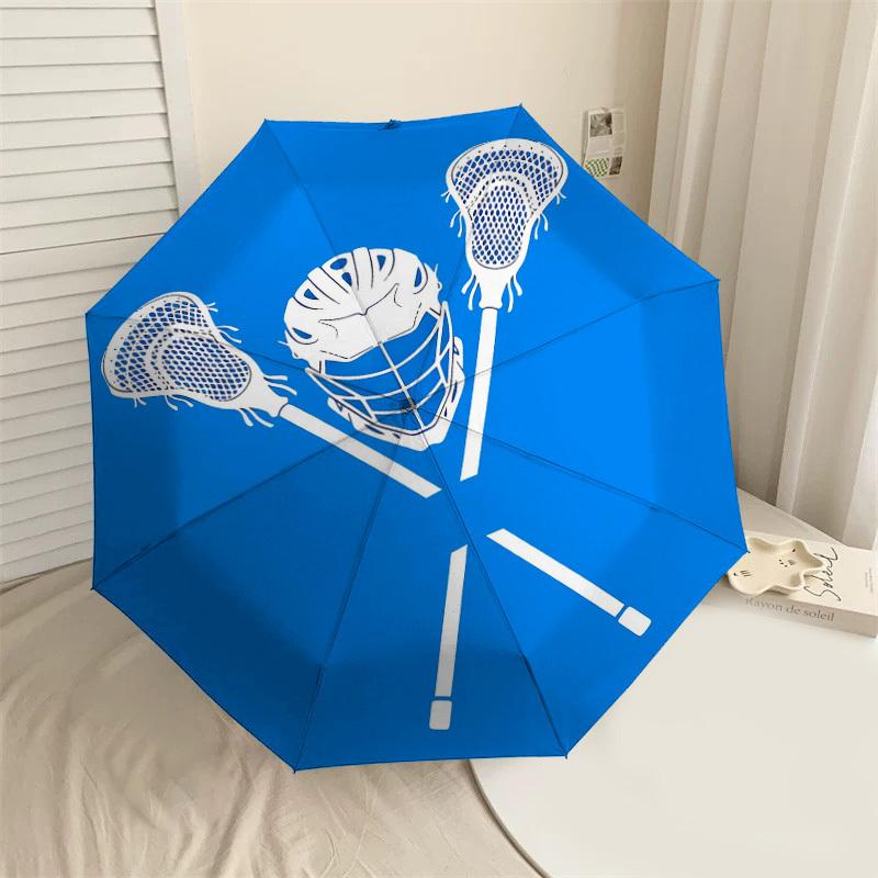 

1PC Lacrosse helmet Umbrella-8-Rib Reinforced, Automatic Open, Lightweight & Durable, Cute Fashion Accessory for Outdoor-W149