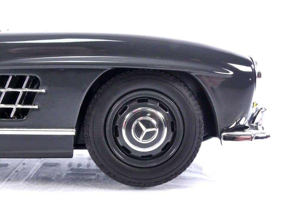 Minichamps Scale 300SL Coupe 1955 Dark Grey Diecast Model Car 1/18 Mercedes-Benz (W198) (110037219)