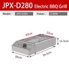 Griglia Elettrica per Barbecue di Grandi Dimensioni Cucina Senza Fumo Piastra BBQ da Esterno Campeggio Picnic Fornello Portatile per Cucinare