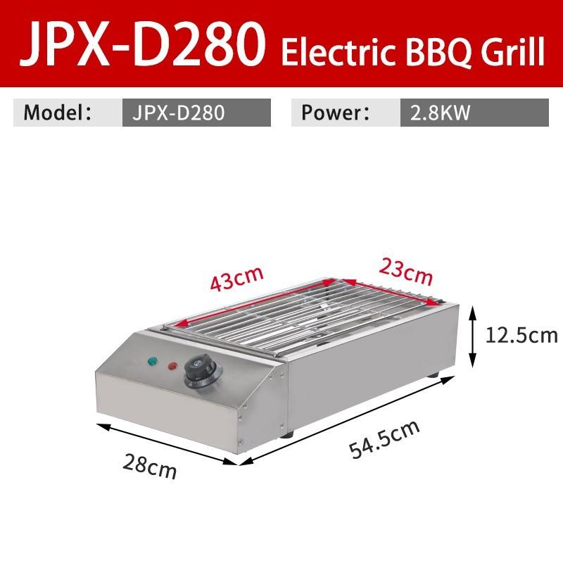 Griglia Elettrica per Barbecue di Grandi Dimensioni Cucina Senza Fumo Piastra BBQ da Esterno Campeggio Picnic Fornello Portatile per Cucinare