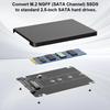 M.2 NGFF B Key To 2.5inch SATA SSD Enclosure 6Gbps M.2 SSD Case SSD External Box M.2 NGFF SSD To 2.5 Inch SATA III Adapter