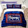 Ipswich Town FC Pattern Bedding uilt Set uilt Cover Pillowcase Home Decoration Birthday Gift (1 * duvet cover + 2 * pillowcase without core)
