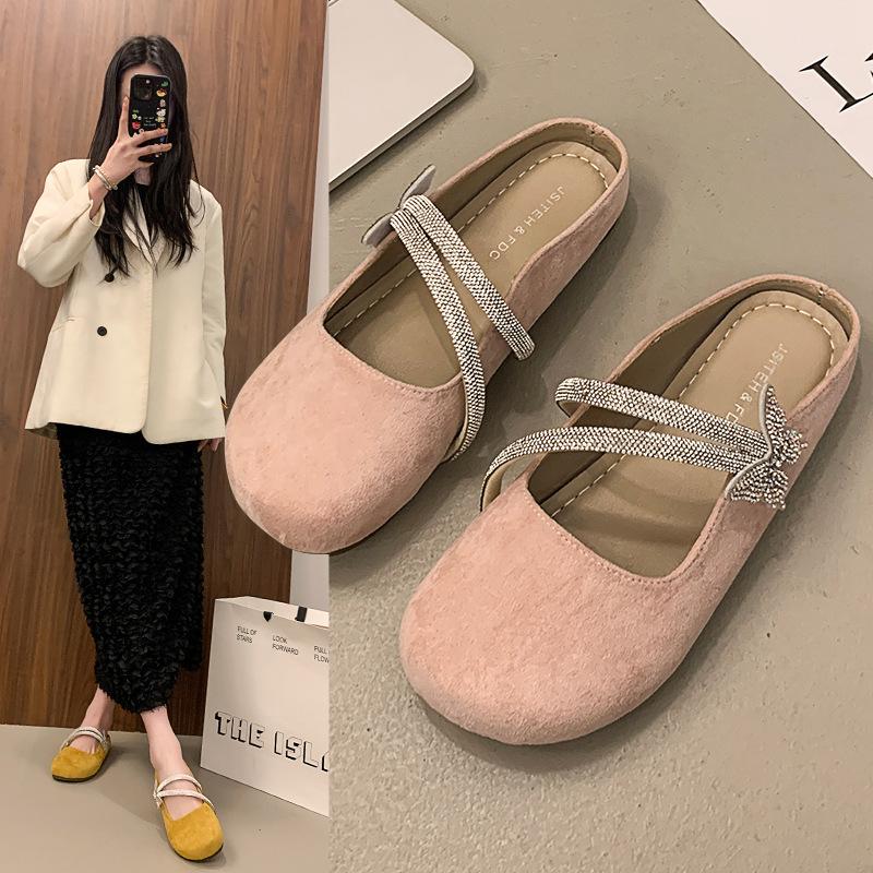 

Flat bottom solid color French small fragrant Mary Jane single shoes women s shoes 2025 new spring and autumn versatile gentle evening shoes 40