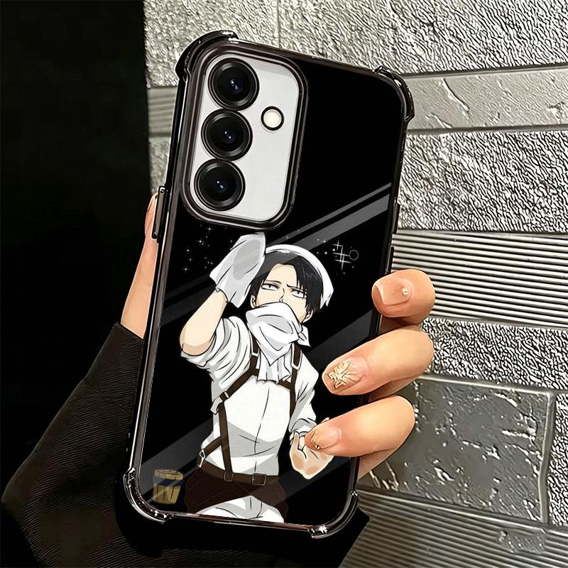 A-Attack On T-Titan Levi Beschichtung Handyhülle Für Samsung A17 A07 A37 A57 A16 A56 A15 A55 A14 A54 A13 A53 A26 A36 A25 A35 A24 A34