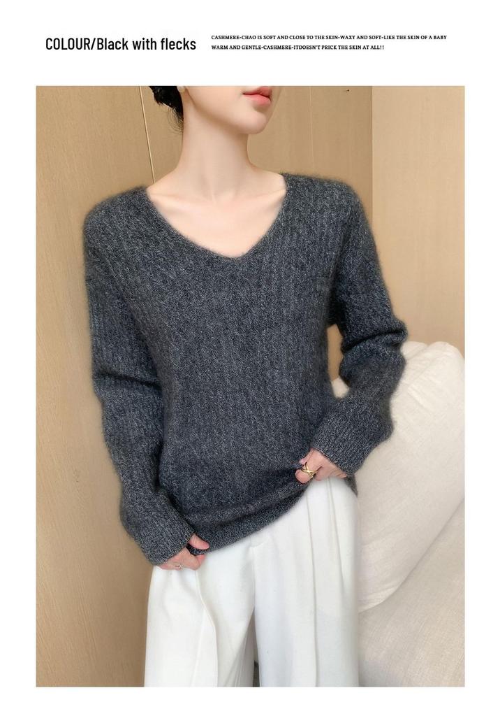 Women's Cozy Cashmere Jacquard Sweater - Warm, Fashionable & Versatile Knitwear