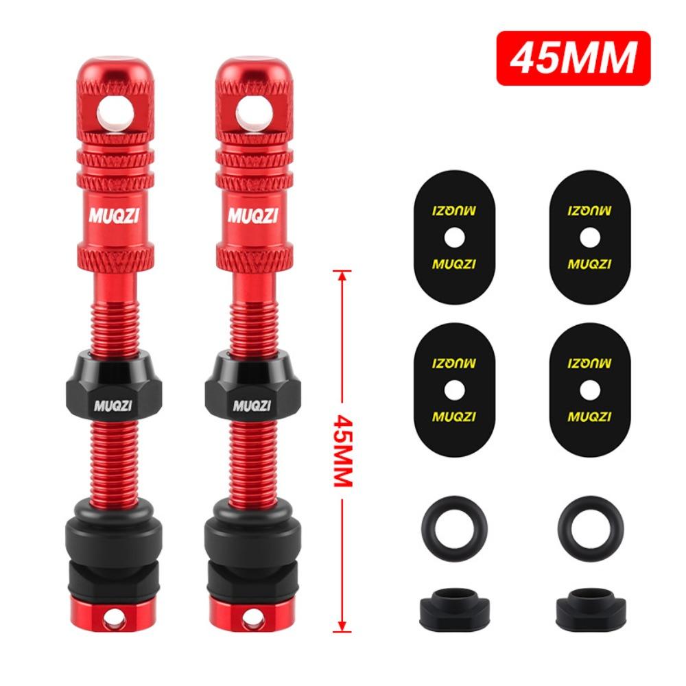 45mm Length Tubeless Presta Valve Stem Tubeless Design Bicycle Air Nozzle Bicycle Accessories