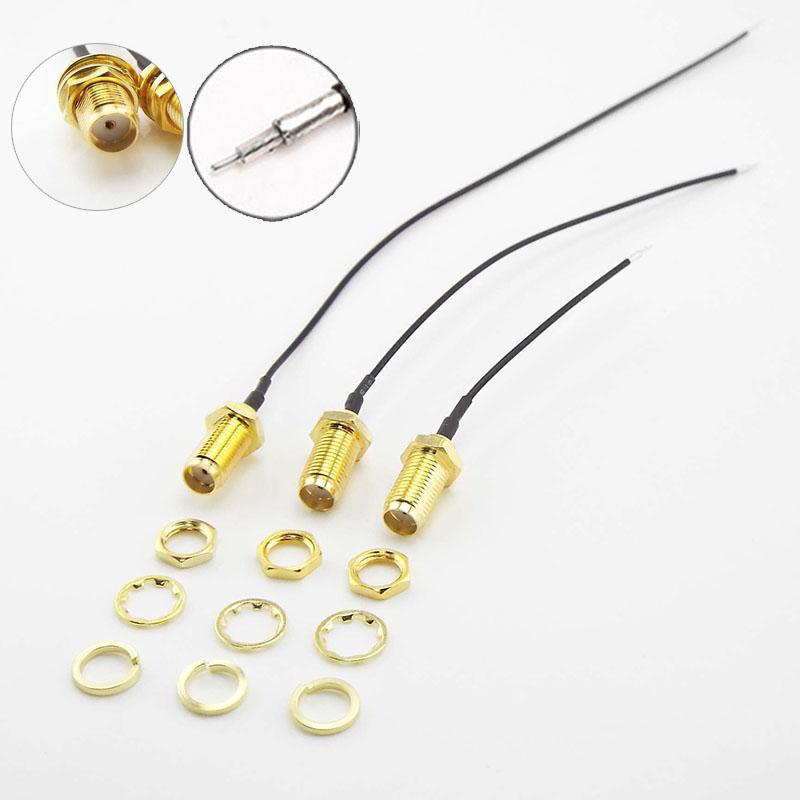 5pcs SMA Female To RP SMA Female To uFL/u.FL/IPX/IPEX UFL RG1.13mm Antenna RF Solder Cable IPX Extension Connector WiFi Pigtail Q1