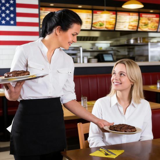 Demi-Tablier avec 3 Poches Tablier de Travail en Polyester Tablier Imperméable à Séchage Rapide Facile d'Entretien Tablier Anti-Poussière pour Chefs Pâtissiers Restaurants Usage Domestique