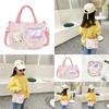 Girls Cartoon Tote With Antiburden Function And Durable Fabric For School