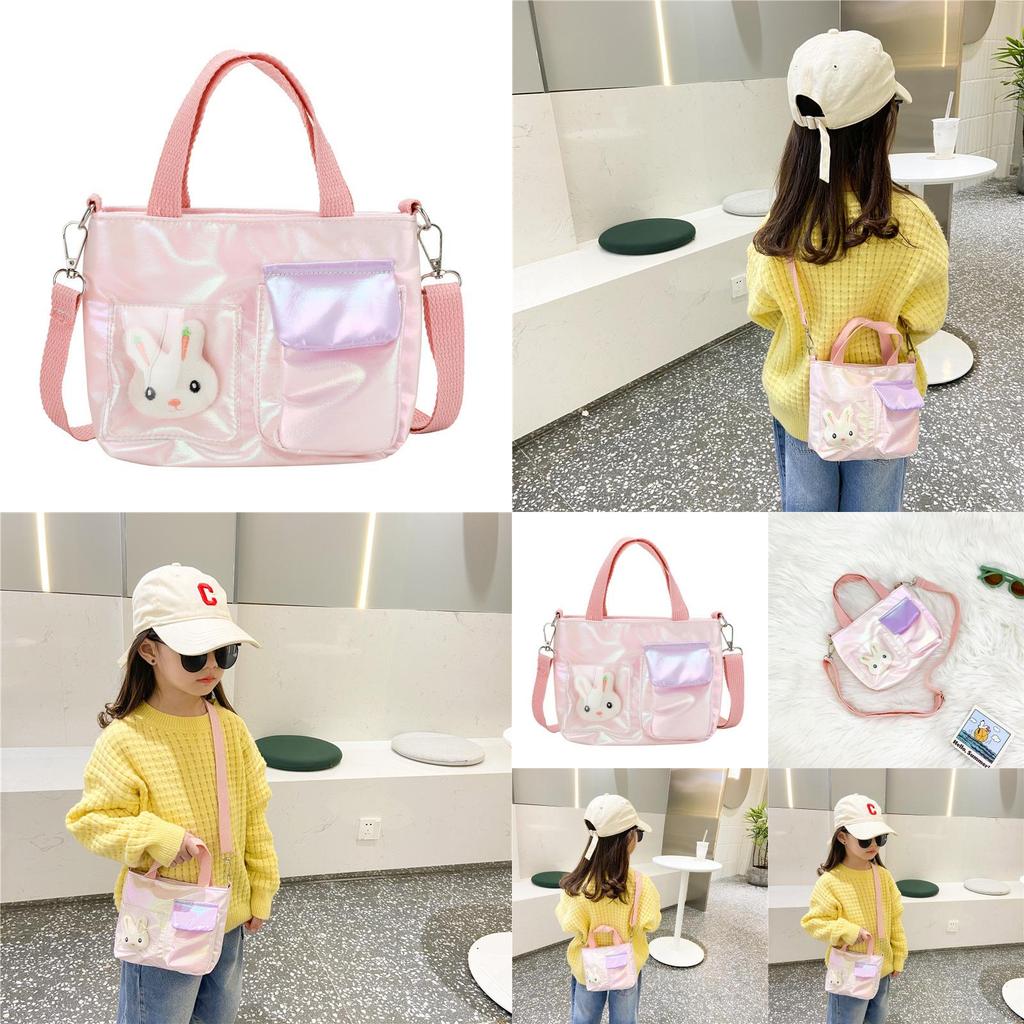 Girls Cartoon Tote With Antiburden Function And Durable Fabric For School