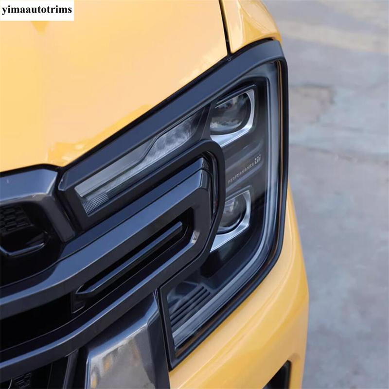 Vorderscheinwerfer Rückleuchten Lampen Rahmen Dekoration Abdeckung Zierleiste Für Ford Ranger 2024 2025 Kohlefaser Zubehör