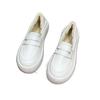 Women's shoes, ugly and cute bread shoes, two lazy people, one pedal, loafers, Doudou shoes, thick-soled muffin, low-top shoes, little white shoes.