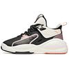 Anta Bastard Fleece lined Mid top Skateboard Shoes Women's Black White Pink 122048903-4
