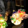 MAITA Lampki LED z przyssawką Święty Mikołaj Bałwan Wiszące lampy okienne Świąteczne lampki dekoracyjne na choinkę