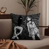Anime G-Goodnight P-Punpun Pillow Case Anti-dustmite Pillowcase Invisible Zipper Silky Short Plush Sofa Cushion Cover