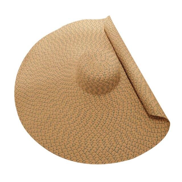 Oversized Foldable Women Straw Hat 