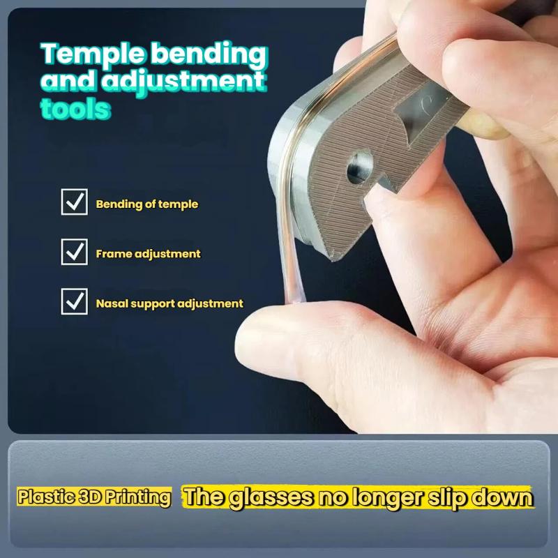 2PCS Eyeglass Curvature Adjuster Glasses Frame Bender And Temple Arms Nose Pads Adjuster Professional Optician Tool