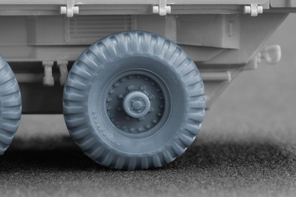 Alvis FV622 Stalwart Wheel Set Plastic Model Parts SCXWM72004S Scale-X 1/72 Mk.2 Weight-Deformed (7 Pieces) (Ace) (Military Vehicle)