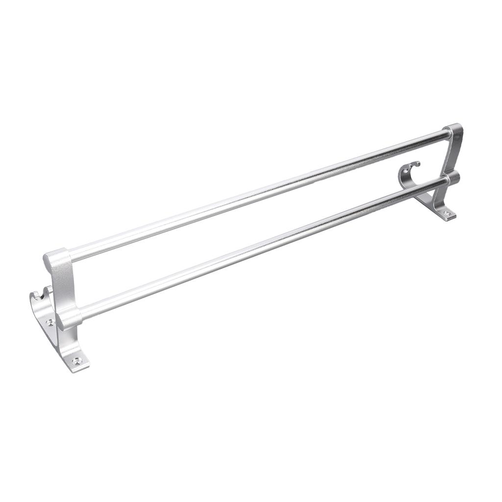 Bath Towel Bar 23in Stainless Steel Wall Mount Rustproof Strong Load Bearing Double Towel Bar for