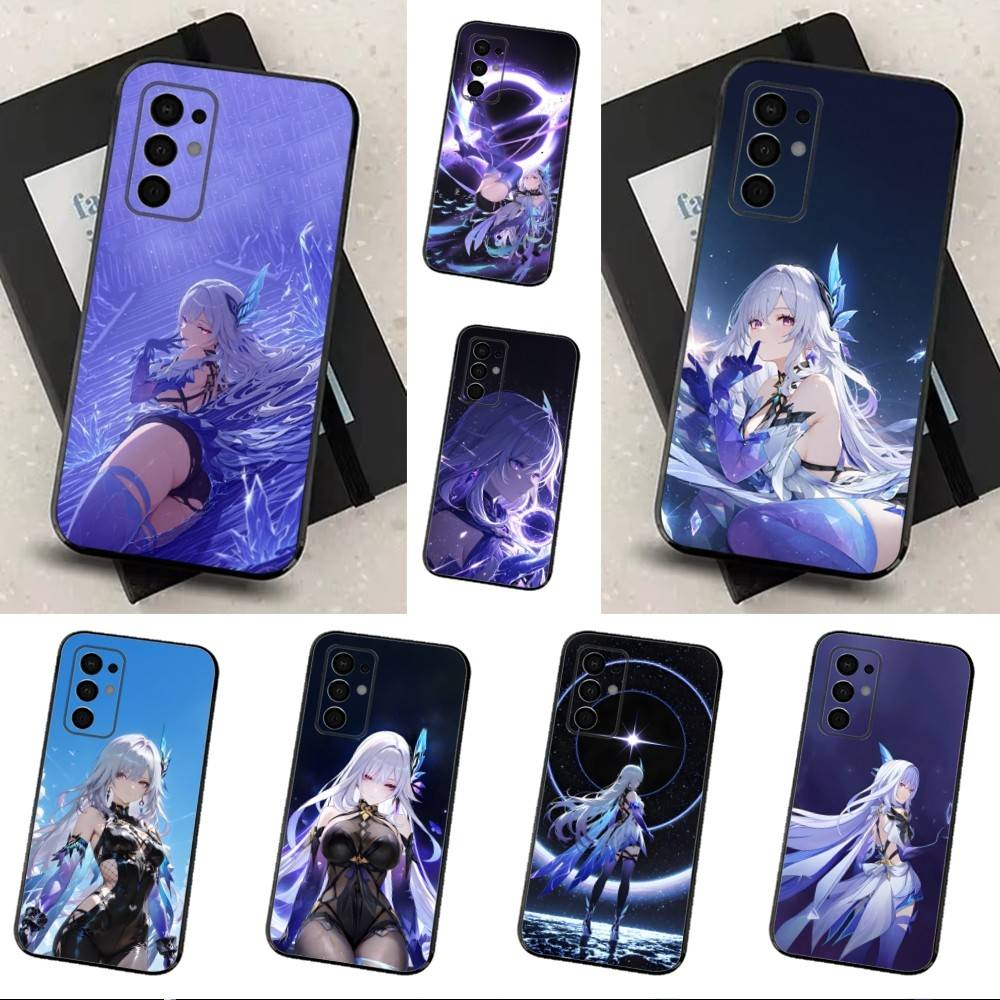 G-GENSHIN IMPACT S-Skirk Phone Case For Samsung Galaxy A73,31,32,72,41,J7,8,9,53,52,71,22,Note Soft Black Silicone Cover