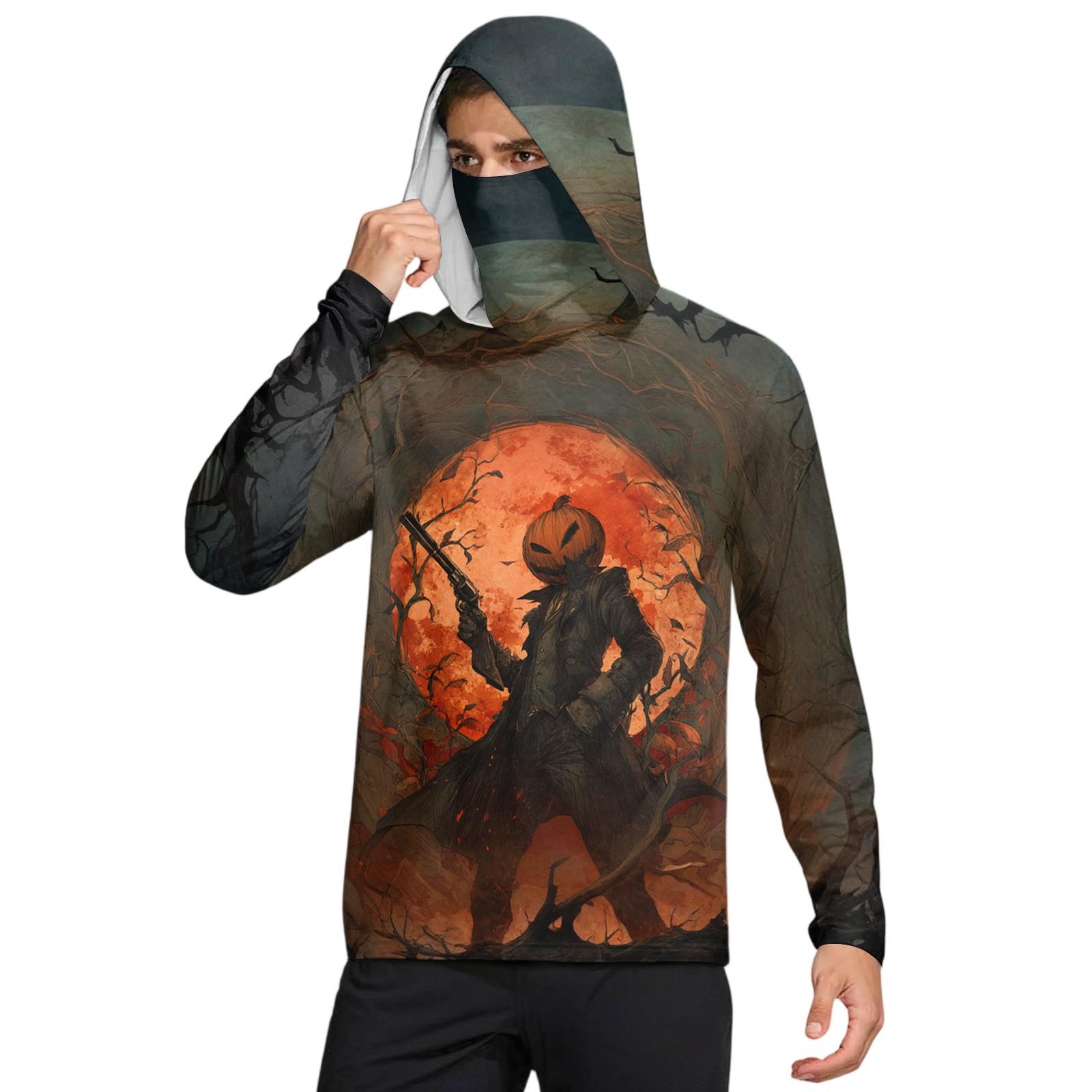 

Men s UPF50+ Sun-protective Shirt, Quick-drying Long-sleeved Shirt, Running Exercise Fishing Shirt M