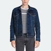 Levis FW22 Solid Color Turn Casual Denim Jacket Men Outerwear Blue 72334-0322