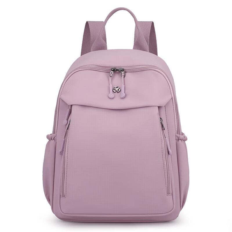 Li Shen Simple Solid Color Casual Backpack